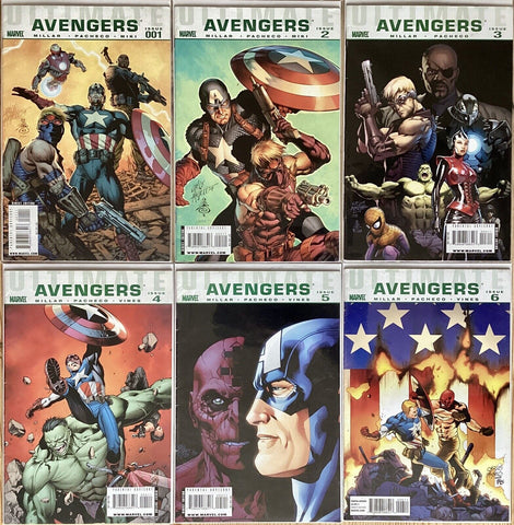 Ultimate Avengers #1 - #6 (LOT of 6x Comics) - Marvel Comics - 2009