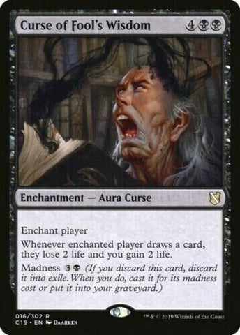Curse Of Fool's Wisdom - MTG Magic the Gathering Card