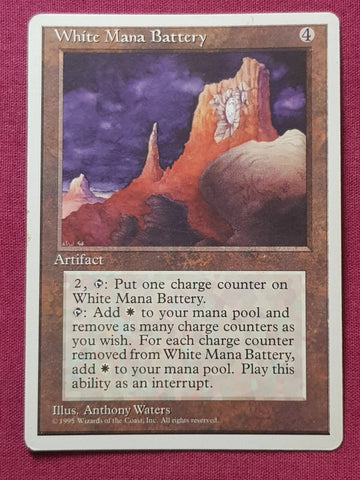 "White Mana Battery" - Magic The Gathering Card - 4th Edition