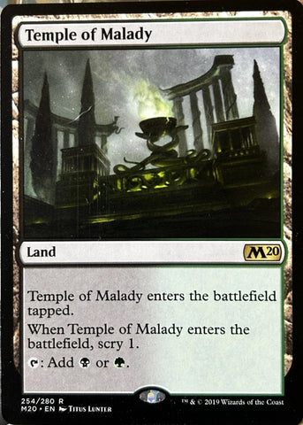 "Temple Of Malady" - Magic The Gathering Card - M21