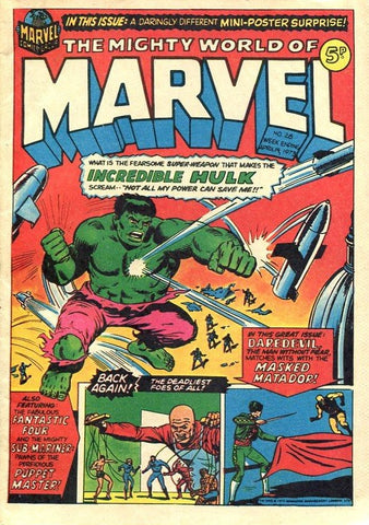 Mighty World of Marvel #28 - Marvel Comics / British - 1973