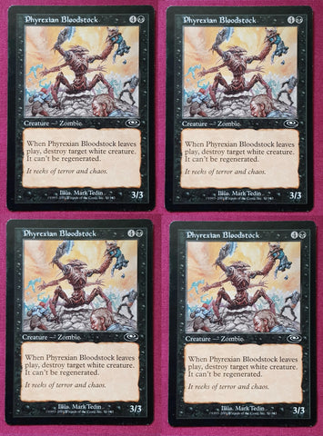 "Phyrexian Bloodstock" x4 - Magic The Gathering - Planeshift - 4-Card Playset