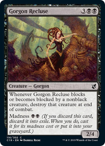 "Gorgon Recluse" - Magic The Gathering Card - C19