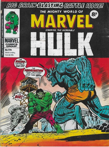 Mighty World of Marvel #178 - Marvel Comics - 1976