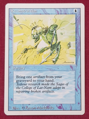 "Reconstruction" - Magic The Gathering Card - Revised