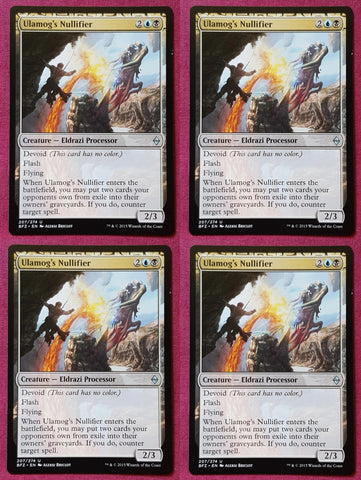 "Ulamog's Nullifier" x4 - Magic The Gathering Card - Zendikar - 4-Card Playset