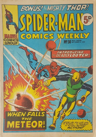 Spider-Man Comics Weekly #30 - Marvel/British Comic - 1973