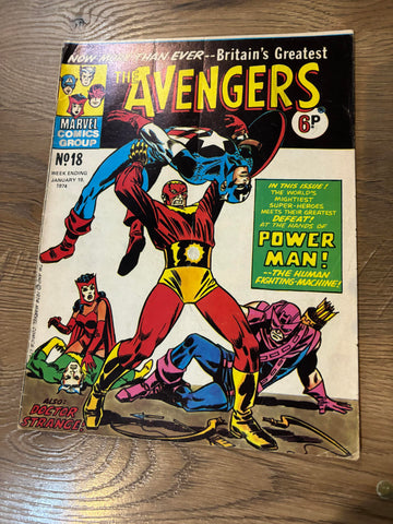 The Avengers #18 - Marvel/British - 1974