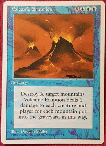 "Volcanic Eruption" - Magic The Gathering Card - 4th Edition