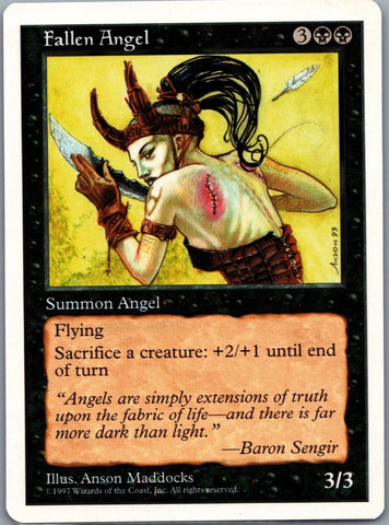 "Fallen Angel" - Magic The Gathering - 5th Edition