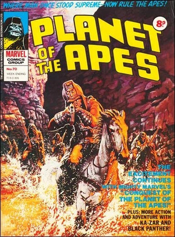 Planet of the Apes #70 - Marvel/ British - 1976