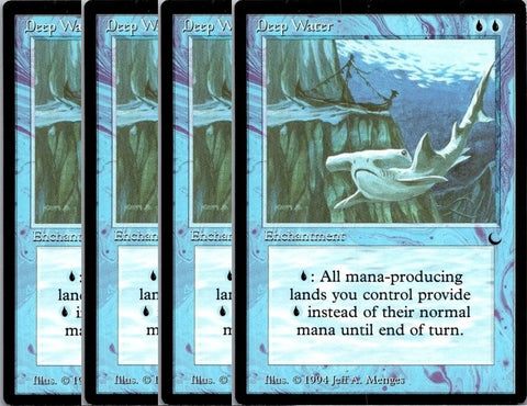 "Deep Water" x4 - Magic The Gathering Card - The Dark - 4-Card Playset