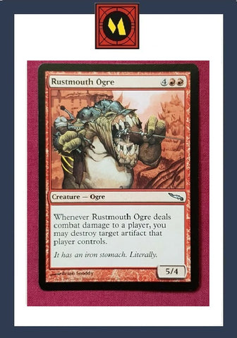 "Rustmouth Ogre" - Magic The Gathering Card - Mirrodin
