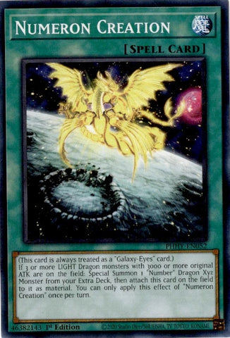 "Numeron Creation" PHHY-EN052 - Yu-Gi-Oh! - Photon Hypernova - 3x Card Playset