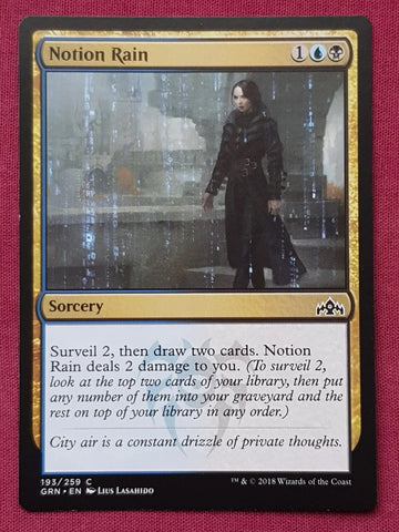 "Notion Rain" - Magic The Gathering Card - Guilds Of Ravnica