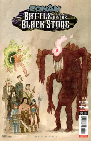 Conan: Battle Of The Black Stone #3 - Titan Comics - 2024 - Scott Campbell Variant