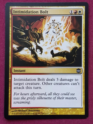 "Intimidation Bolt" - Magic The Gathering Card - Alara Reborn