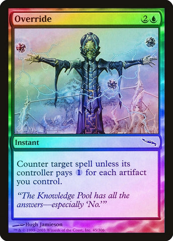 "Override" FOIL - Magic The Gathering Card - Mirrordin