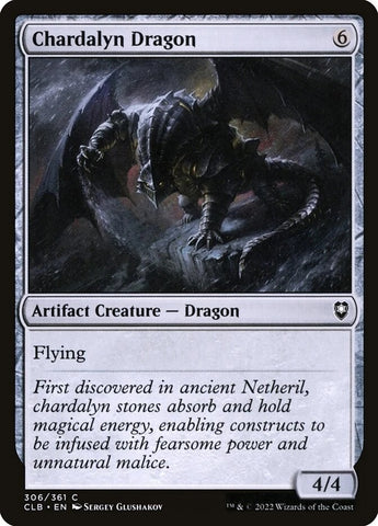 "Chardalyn Dragon" - Magic The Gathering Card - CLB
