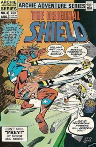 The Original Shield #3 - Archie Adventure Series - 1984