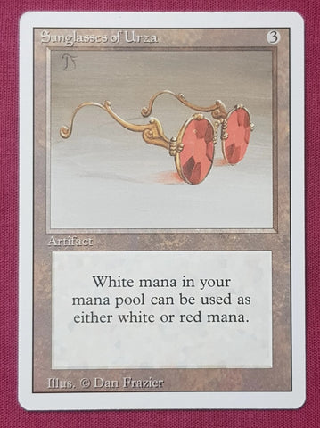 "Sunglasses Of Urza" - Magic The Gathering Card - Revised
