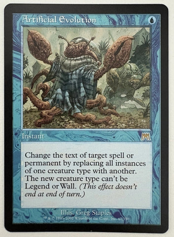 "Artificial Evolution" - Magic The Gathering Card - Onslaught