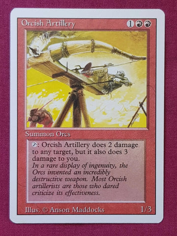 "Orcish Artillery" x4 - Magic The Gathering Card - Revised - 4-Card Playset