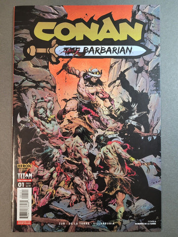 Conan The Barbarian #1 - Titan Comics - 2023 - Cover B Variant Roberto De La Torre