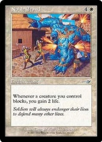 "Noble Stand" x4 - Magic The Gathering Card - Nemesis - 4-Card Playset