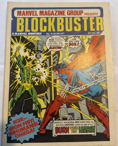 Blockbuster #5 - Marvel Comics / British - 1981