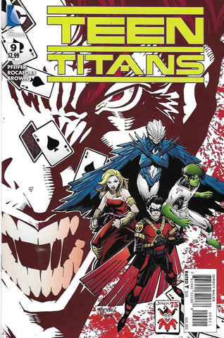 Teen Titans #9 - DC Comics - 2015 - Joker 75th Anniversary Cover