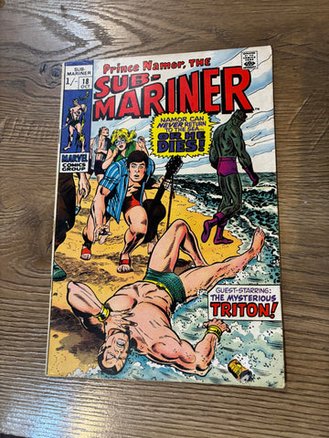 The Sub-Mariner #18 - Marvel Comics - 1969