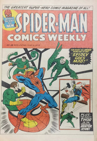 Spider-Man Comics Weekly #18 - Marvel/British Comic - 1973