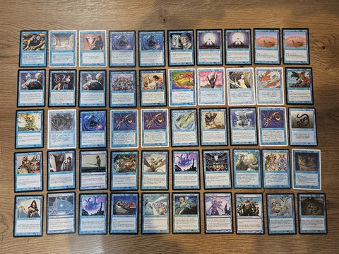 50x Mixed Blue Cards - Magic The Gathering - Ref:MG004