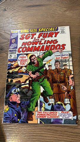 Sgt Fury King-Size Special #5 - Marvel  Comics - 1969