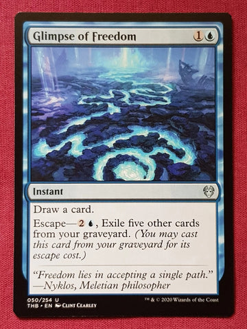 "Glimpse Of Freedom" - Magic The Gathering Card - Theros Beyond Death