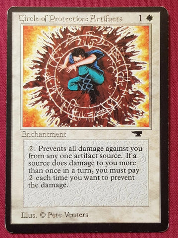 "Circle Of Protection: Artifacts" - Magic The Gathering Card - Antiquities