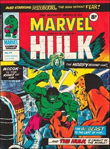 Mighty World of Marvel #174 - Marvel Comics - 1976