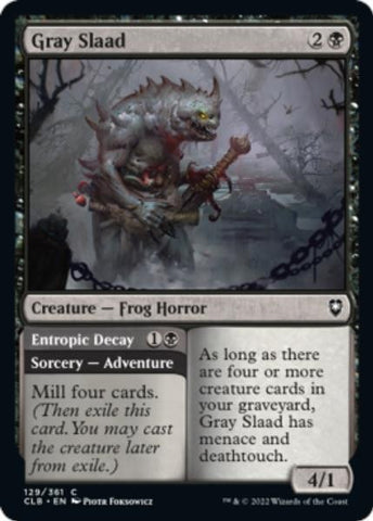 "Gray Slaad" x4 - Magic The Gathering Card - CLB - 4-Card Playset