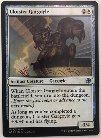 "Cloister Gargoyle" x4 - Magic The Gathering Card - AFR 2021 - 4-Card Playset