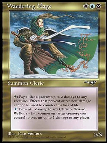 "Wandering Mage" - Magic The Gathering Card - Alliances