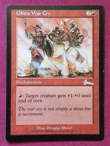 "Ghitu War Cry" - Magic The Gathering Card - Urza's Legacy