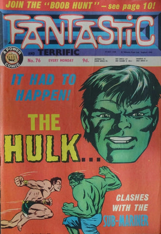 Fantastic Comic #76 - Marvel UK - 1968