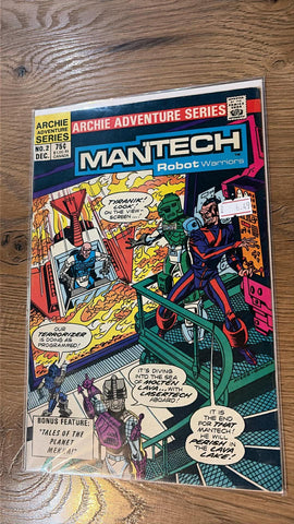 Mantech Robot Warriors #2  - Archie Comics -  1984 (Ref. Box A2)
