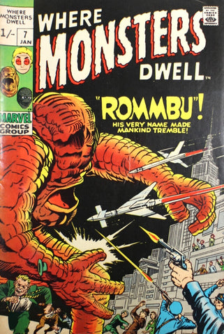 Where Monsters Dwell #7 - Marvel Comics - 1971
