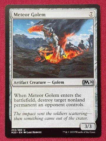 "Meteor Golem" - Magic The Gathering Card - M20