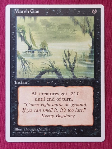 "Marsh Gas" x4 - Magic The Gathering Card - 4th Edition - 4-Card Playset