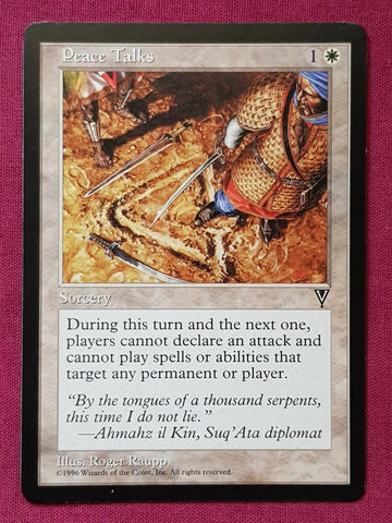"Peace Talks" - Magic The Gathering Card - Visions