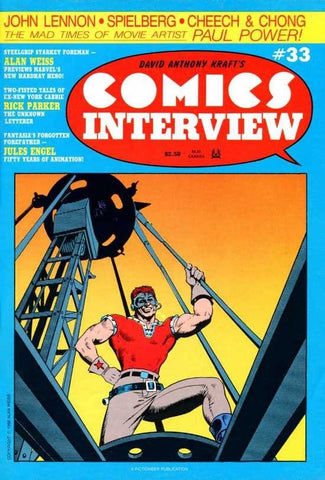 David Anthony Kraft's Comics Interview #33 -  Fictioneer Publication - 1986