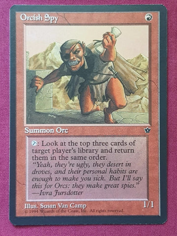 "Orcish Spy" - Magic The Gathering Card - Fallen Empires